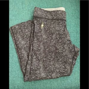 Smartwool S Ph D Capri Running tights leggings black print